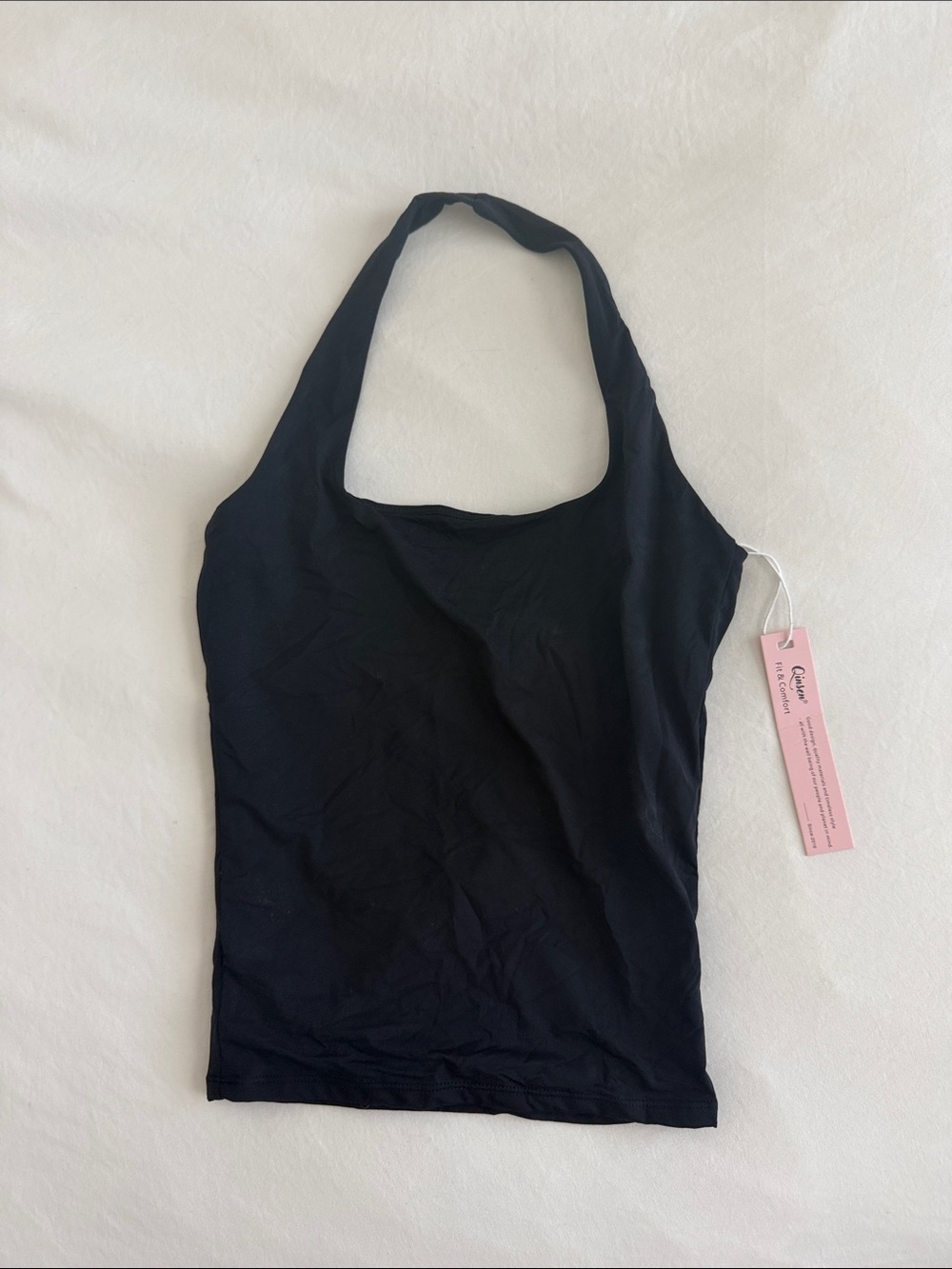 Black Halter Tank Top
